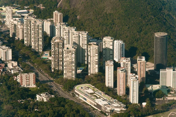 Widok Lotu Ptaka Budynki Mieszkalne Rio Janeiro Brazylia — Zdjęcie stockowe