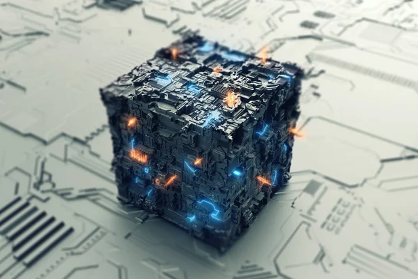 Energía Del Futuro Cubo — Foto de Stock