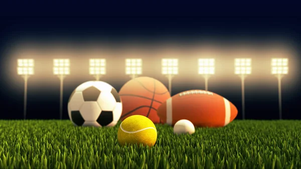 Sports ball equipment includes golf, tennis, american soccer, basketball, football