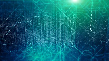 İkili kod ile dijital siber