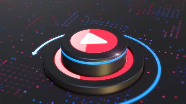 3D Button Play media