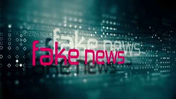 Fake News Desinformation Koncept Internet Sociala Nätverk Och Desinformation Uhd — Stockvideo