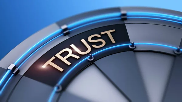 Building trust symbol target background — Stock Photo, Image