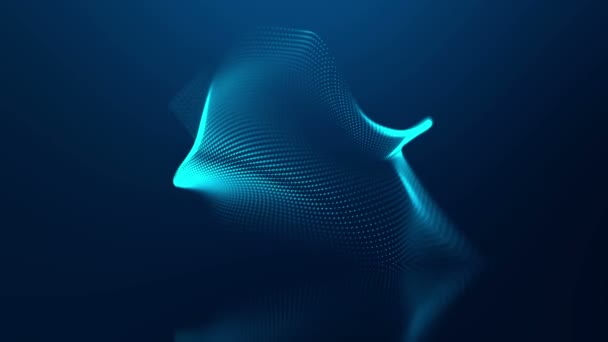 Résumé structure de maillage vectoriel fond de la technologie. Vidéo d'animation en boucle transparente UHD 4K .