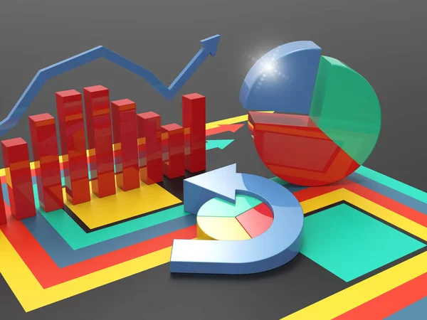 Informe Financiero Contabilidad Planificación Empresarial Presupuesto Económico Impuestos — Foto de Stock