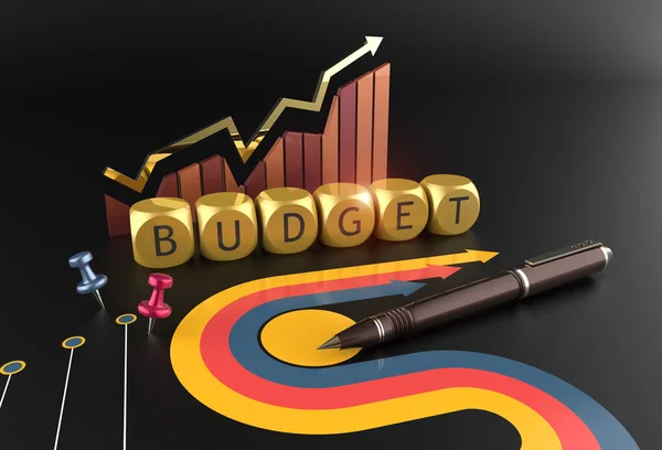 Informe Marketing Presupuesto Finanzas — Foto de Stock