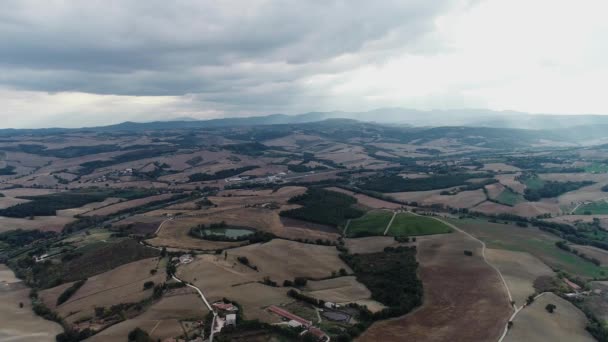 Paysage Rural Italien Vue Arienne — Stockvideo