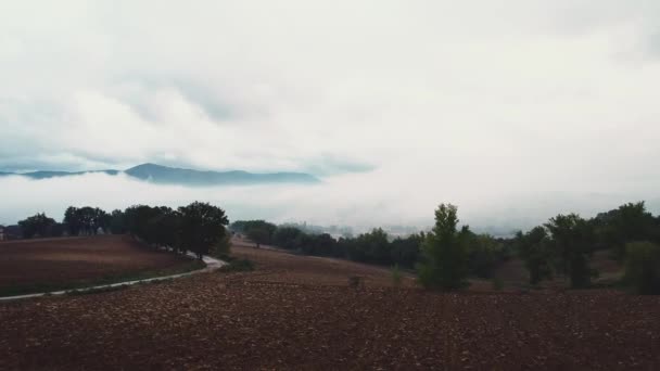 Paysage Champetre Italien Vue Arienne — Stock Video