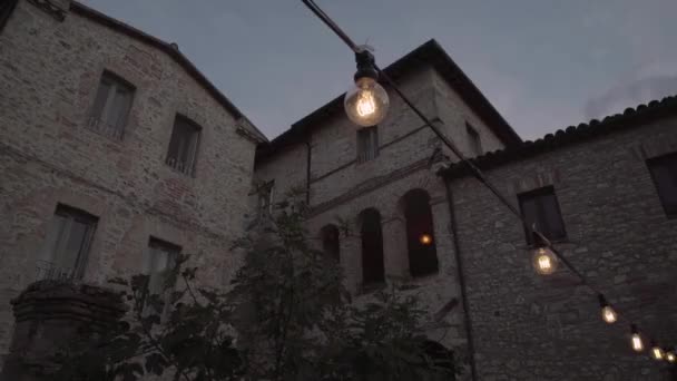 Maisons Une Petit Village Italien — Stockvideo