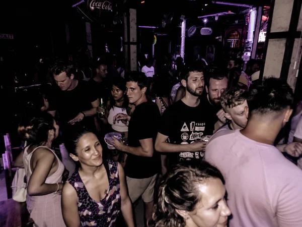 İnsanlar tam kutlama parti, Koh Pha Ngan, Surat thani, Tayland, Thailand, Ocak 2019 moon