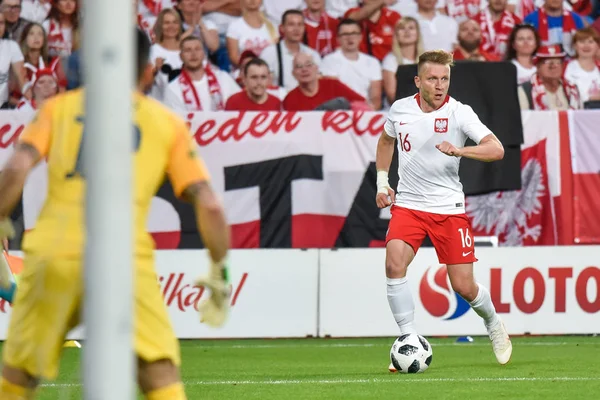 Poznaň Polsko Června 2018 Mezinárodní Fotbalové Přátelské Utkání Polsko Chile — Stock fotografie