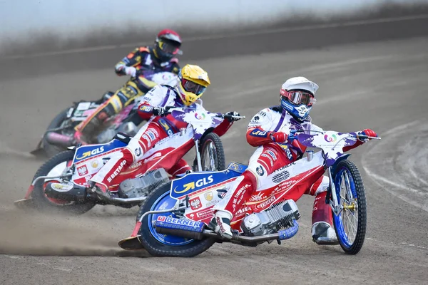 Wroclaw Polonya Temmuz 2017 Speedway Çift Turnuva Yarış Almanya Polonya — Stok fotoğraf