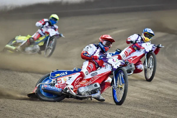 Wroclaw Polonya Temmuz 2017 Speedway Çift Turnament Yarış Polonya Danimarka — Stok fotoğraf