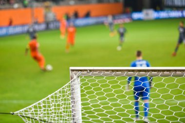 Futbol kol demiri ile maç sırasında net.