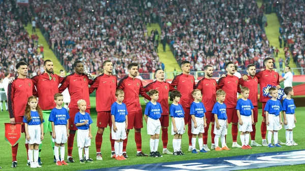 Chorzow Polonya Ekim 2018 Futbol Uluslar Ligi Grubu Portekiz Resim — Stok fotoğraf