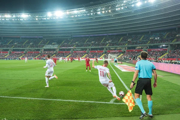 Chorzow Polónia Outubro 2018 Football Nations League Group Match Poland — Fotografia de Stock