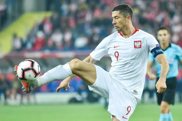 Chorzow Polónia Outubro 2018 Football Nations League Group Match Poland — Fotografia de Stock