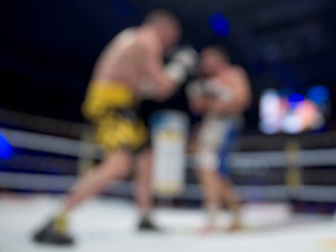 Boks mücadele - kasıtlı bulanık.