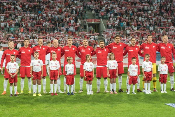 Wrocław Polska Września 2018 Piłka Nożna Mecz Towarzyski Drużyn Narodowych — Zdjęcie stockowe