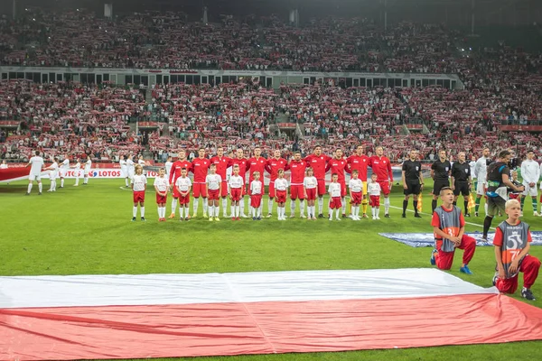 Wrocław Polska Września 2018 Piłka Nożna Mecz Towarzyski Drużyn Narodowych — Zdjęcie stockowe