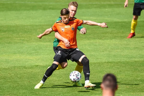 Lubin Polónia Junho 2020 Match Polish Football Fortuna Liga Entre — Fotografia de Stock