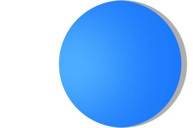 Mavi zemin üzerine beyaz bir daire çerçeve