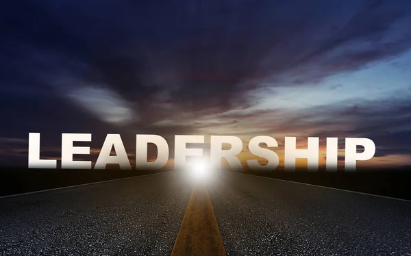 Шлях Ділового Лідерства Концепція Успіху Управління Командою — стокове фото