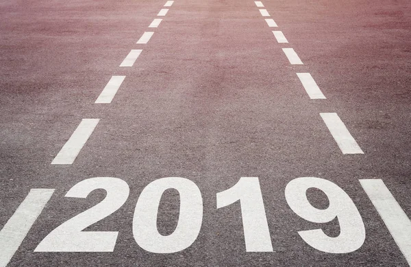 New year concept background, road to 2019, future ahead