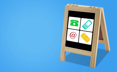 Konsept ile bağlantı kur, müşteri hizmetleri ahşap tabela üzerinde