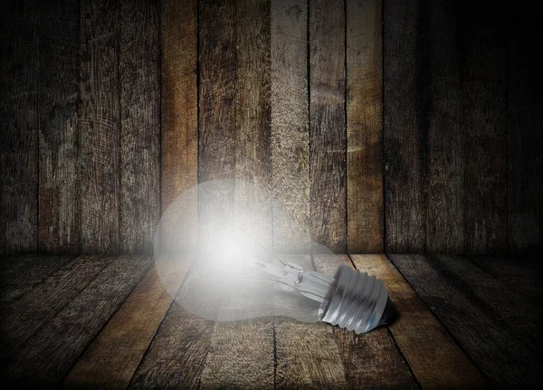 Creative Idea Concept Light Bulb Dark Background — Stock Photo, Image