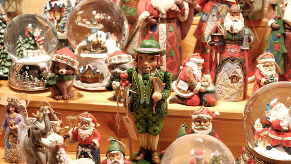 Nutcracker figure in souvenir shop at the Christmas market in Aachen