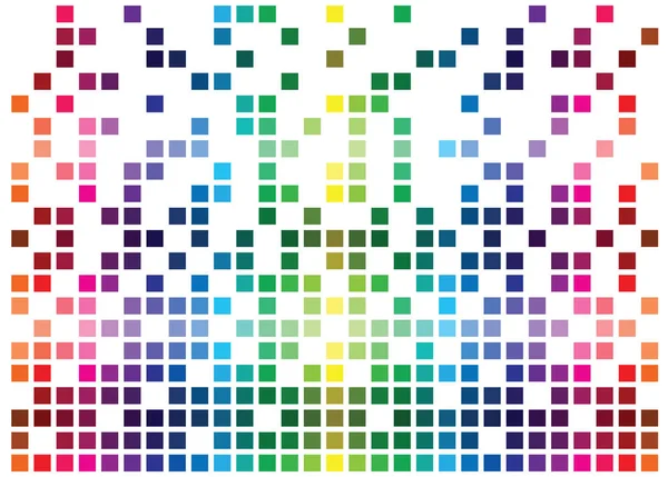Abstrakte Farbharmonien Hintergrund Glänzende Farbpalette Mosaikfliesen Vektorhintergrund Helle Quadrate — Stockvektor