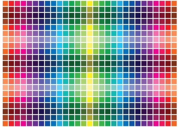 Colore Astratto Armonie Sfondo Tavolozza Dei Colori Lucidi Piastrelle Mosaico — Vettoriale Stock