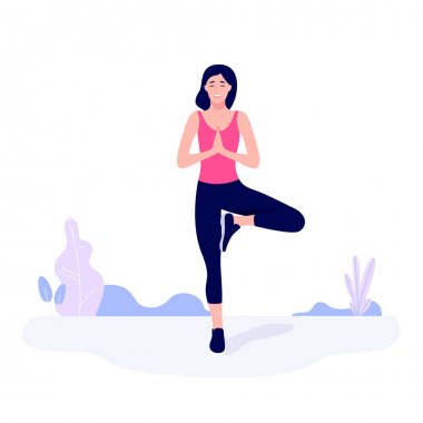 Atletik genç kadın egzersiz, germe, fitness egzersiz yapıyor.
