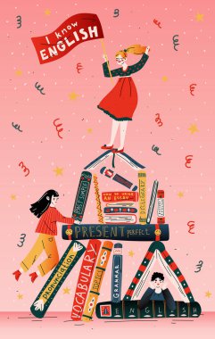 Kitapları olan öğrenciler. Eğitim, okul, öğrenme, eğitim