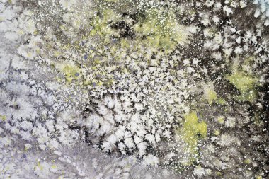 Suluboya mavi pembe mor leke BLOB'lar damlar. Soyut suluboya resim.