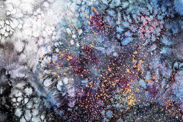 Акварельний абстрактний живопис. Малюнок кольору води. фон з текстури водяних кульок . — стокове фото