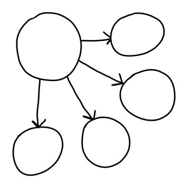 El iş kavramı iş fikri Giriş tasarım sistemi için boş bir geometri çekilmiş.
