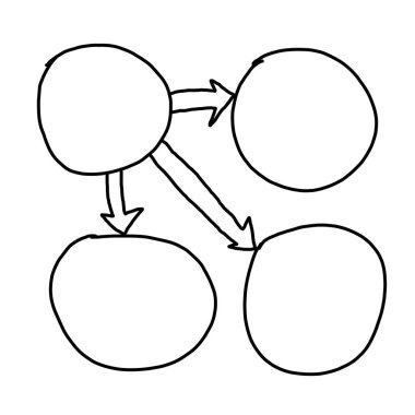 El iş kavramı iş fikri Giriş tasarım sistemi için boş bir geometri çekilmiş.