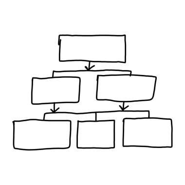El iş kavramı iş fikri Giriş tasarım sistemi için boş bir geometri çekilmiş.