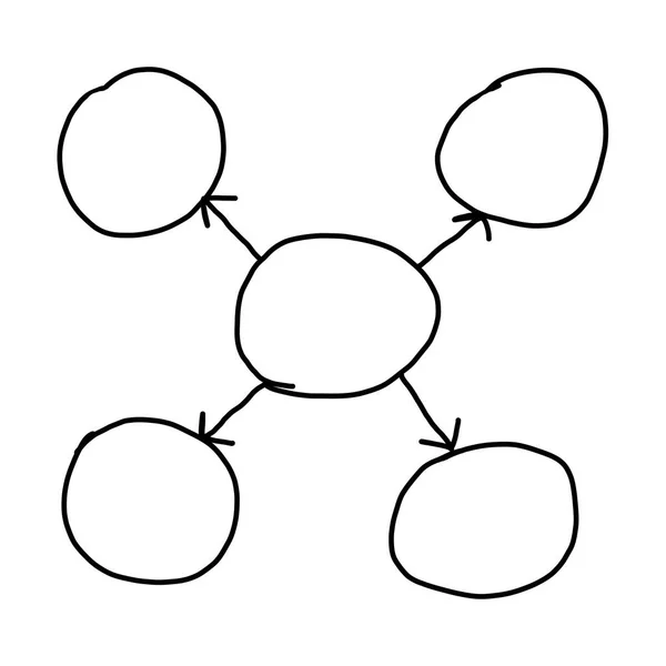 Hand Gezeichnet Eine Leere Geometrie Des Geschäftskonzepts Für Design System — Stockfoto