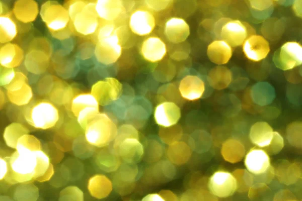 Natale Astratto Oro Bokeh Sfondo Con Colore Chiaro Sfocatura Design — Foto Stock