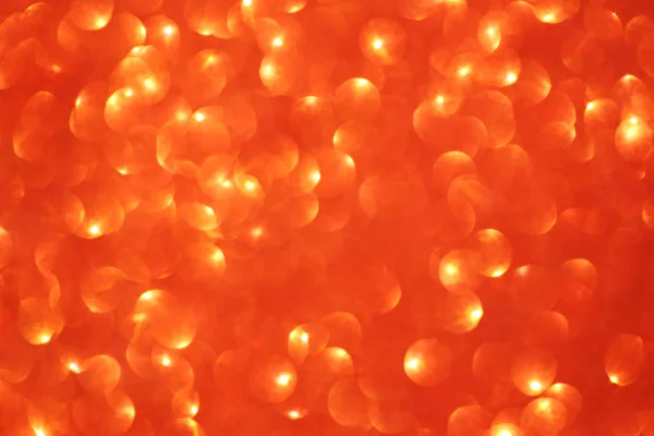 Christmas Abstract Orange Bokeh Background Light Color Blur Design Your — Stock Photo, Image