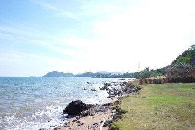 Gündüz deniz görünümü Tayland, Chong Samaesarn popüler bir turistik yer..