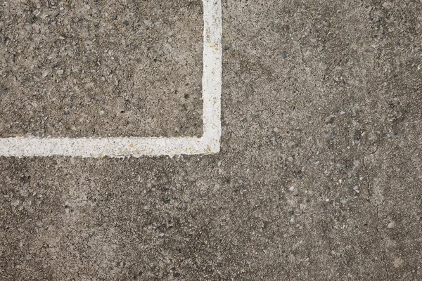 Beton Vloer Met Witte Lijnen Verdelen Grens Kopie Ruimte Hebben — Stockfoto