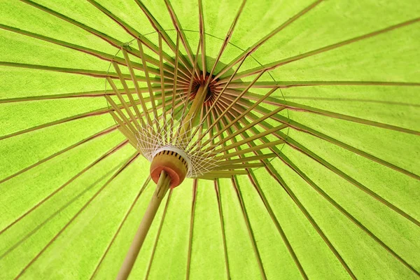 Estrutura verde do guarda-chuva haste de fundo abstrato . — Fotografia de Stock