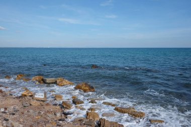 Tayland'da gündüz sahil manzarası,.