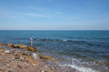 Tayland'da gündüz sahil manzarası,.