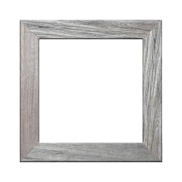 Dřevěný rám obraz izolovaný na bílém pozadí pro design v — Stock fotografie