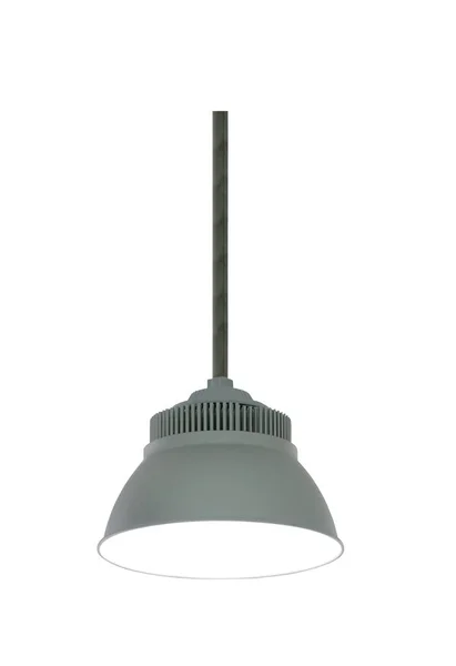 Fabriek Lampen Die Zijn Zeer Helder Geïsoleerd Witte Achtergrond Hebben — Stockfoto